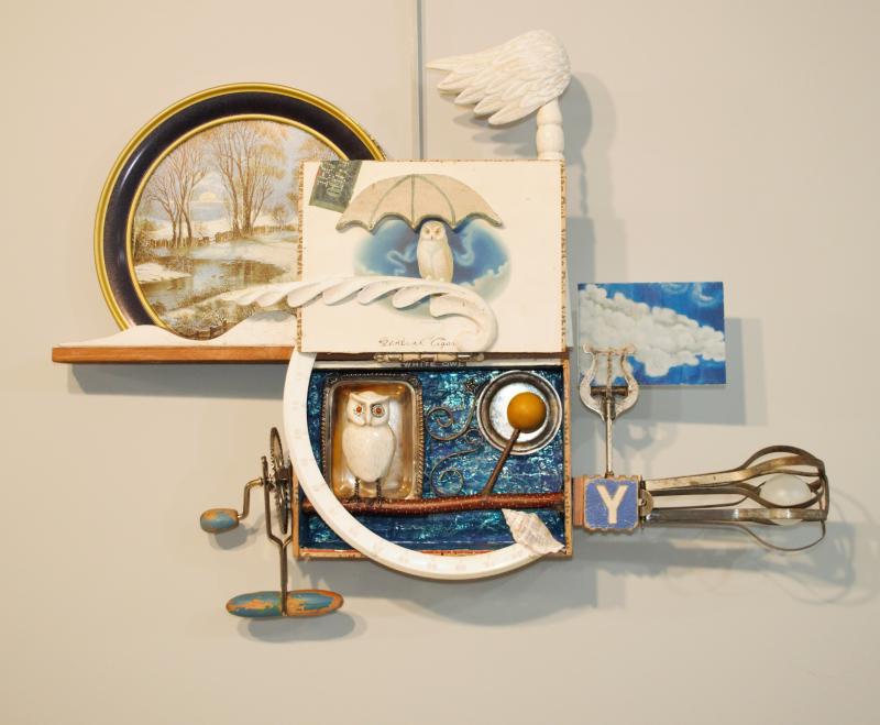 Untitled, found object assemblage by MaryAnn Carlson of Rush City, MN
