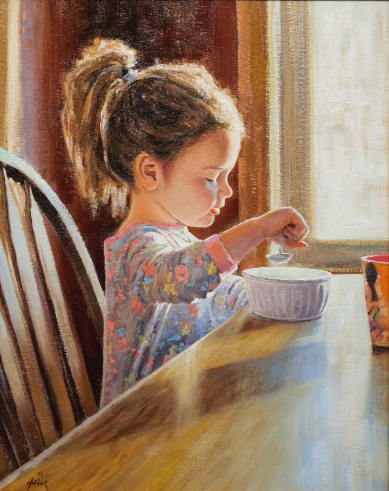 Cheerios, oil on canvas by Nathan Hager of Isanti, MN