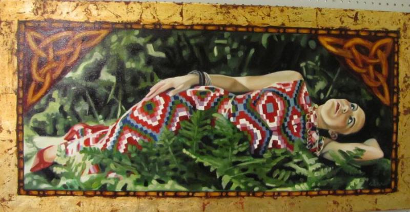 Second Place Opague Painting - “Reclining Venus”, by Jessie DeCorsey of Lindstrom