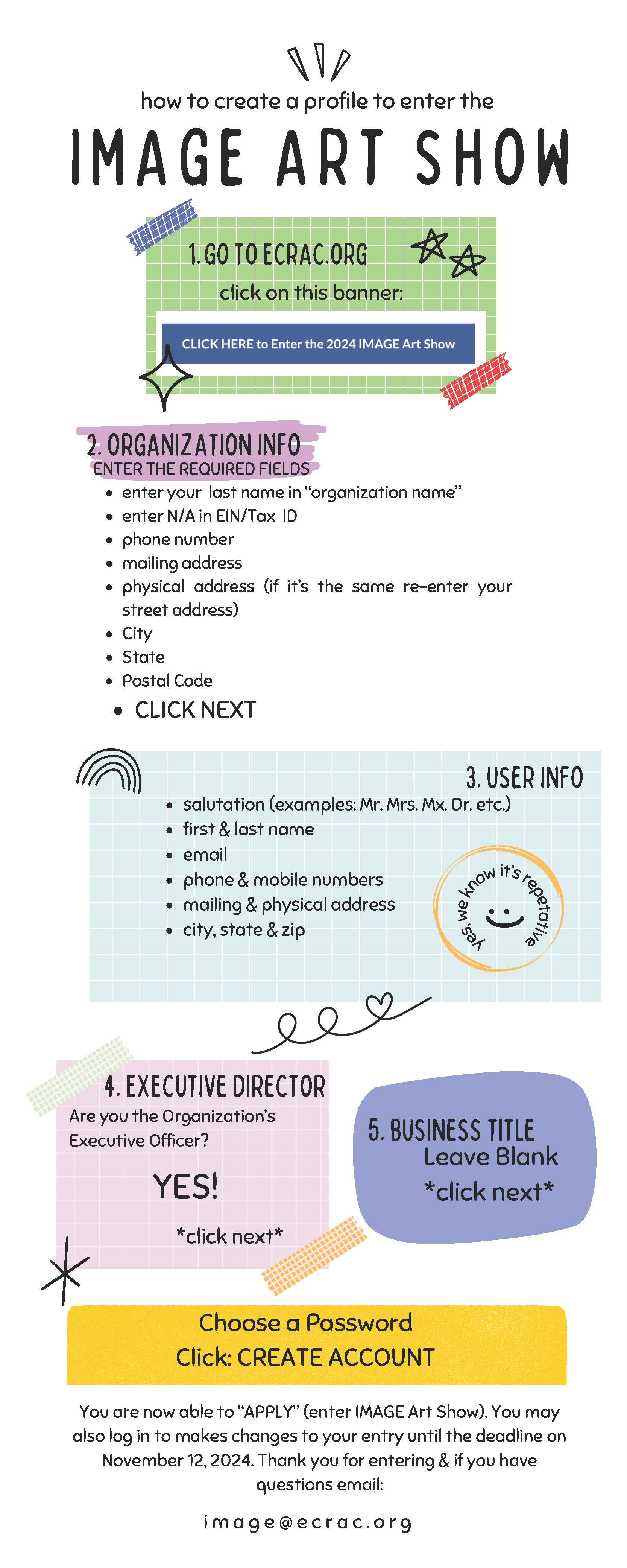 IMAGE - How to create a profile to enter