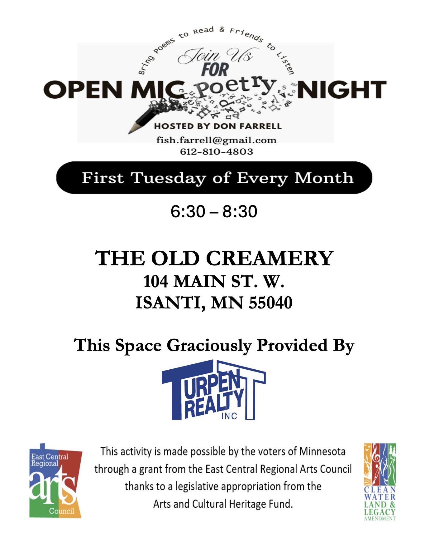 Open Mic Isanti Creamery
