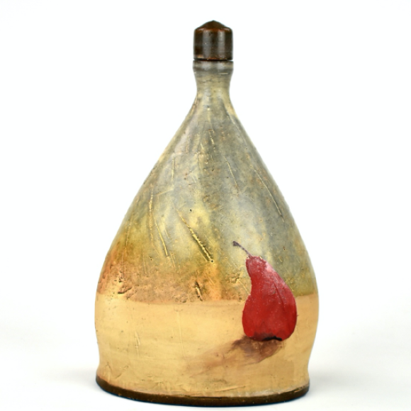 Liquor Bottle with Pear
