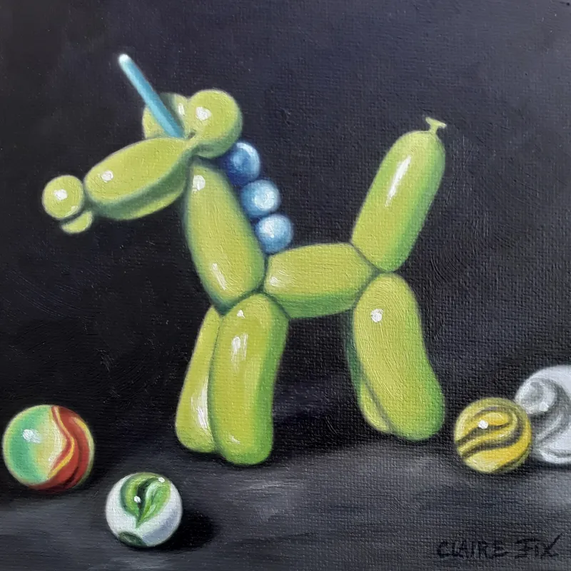 Balloon unicorn by Claire Fix