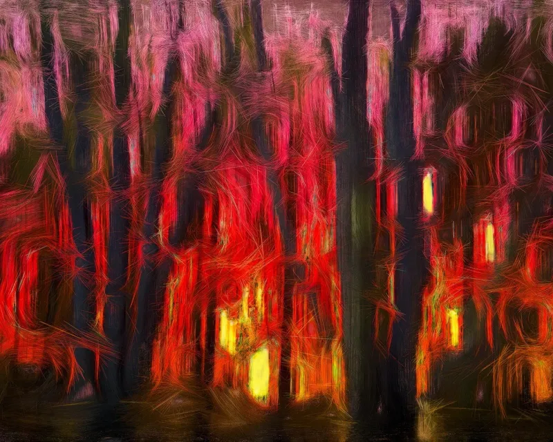 Forest Fire by Dell Gross