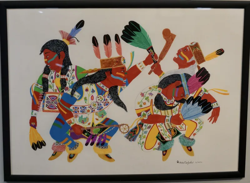 Ojibweg Mitigwaki Niimid (Ojibweg Woodland Dancers)