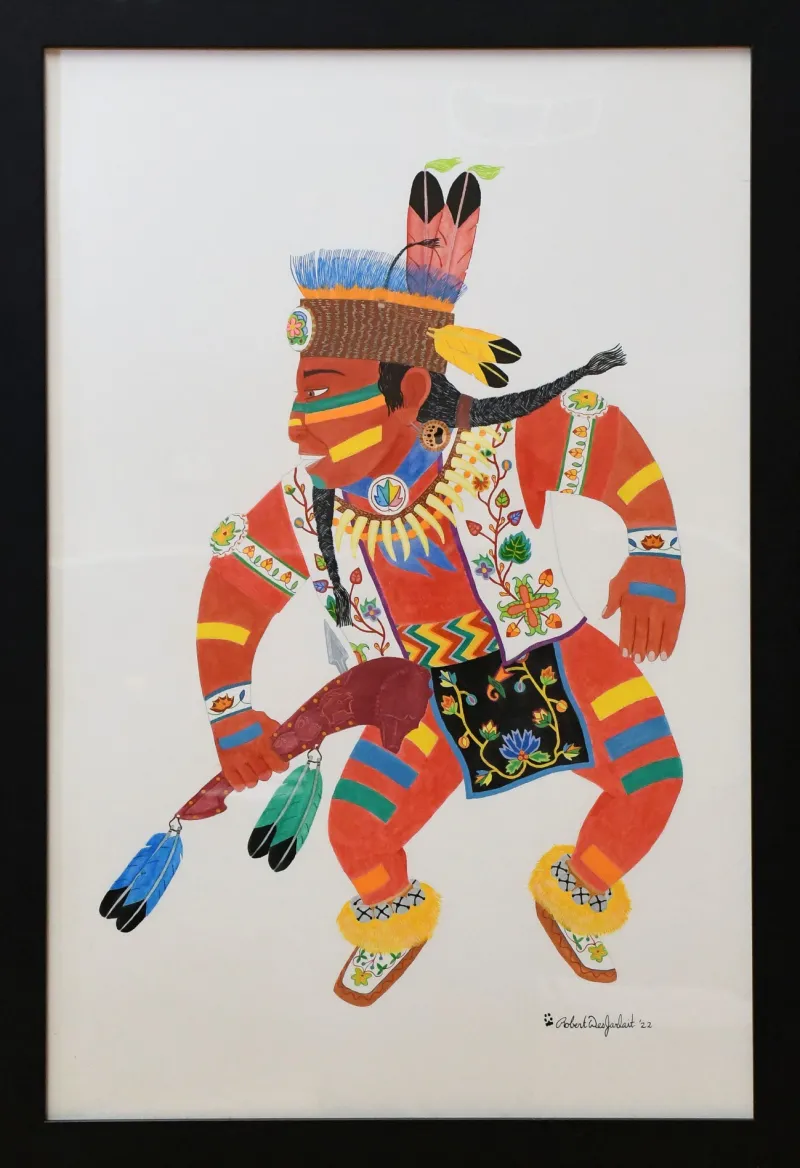 Robert DesJarlait - Ojibwe Mitigwaki Nimiim (Ojibwe Woodland Dancer) - Merit Award