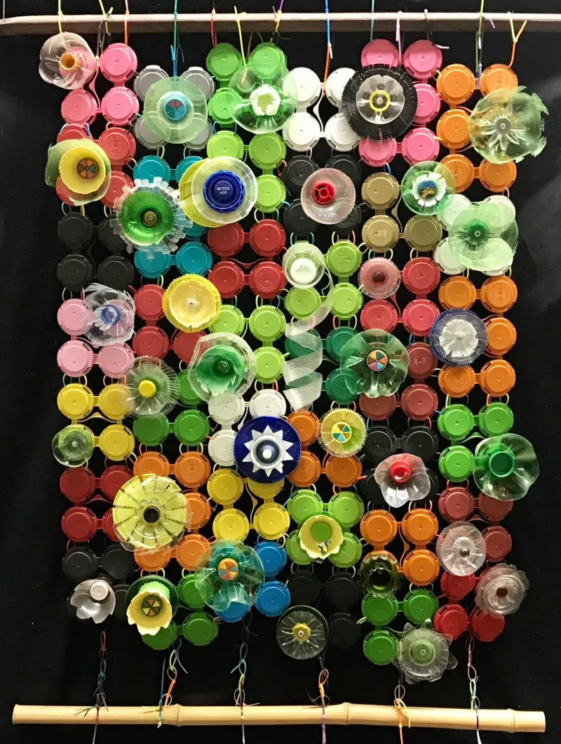Valerie Raivo Cacophony of Color Tapestry - Artistic Excellence Award
