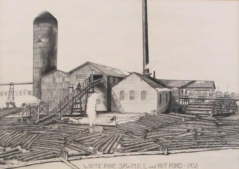 White Pine Sawmill by Edith Dressel