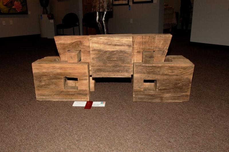 Second Place Nonfunctional Sculpture and Purchase Award - “Clerestory Beam”, by B.T. Johnson of Isanti