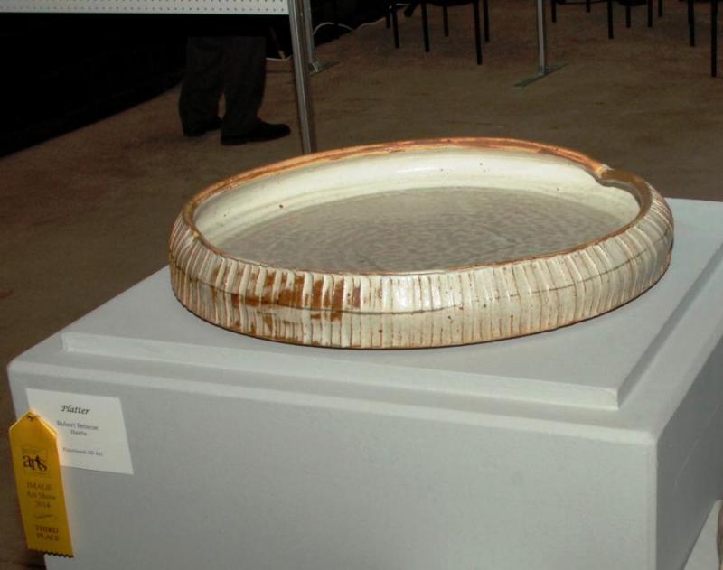 Third Place Functional Sculpture - “Platter”, by Robert Briscoe of Harris