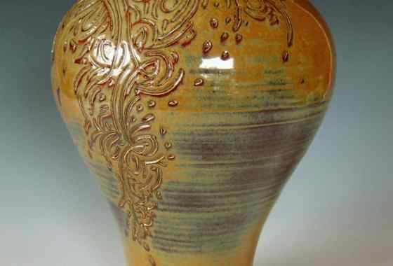 Large Carved Vase