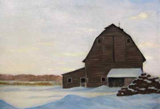 Barn at Sunset by Becky Utecht
