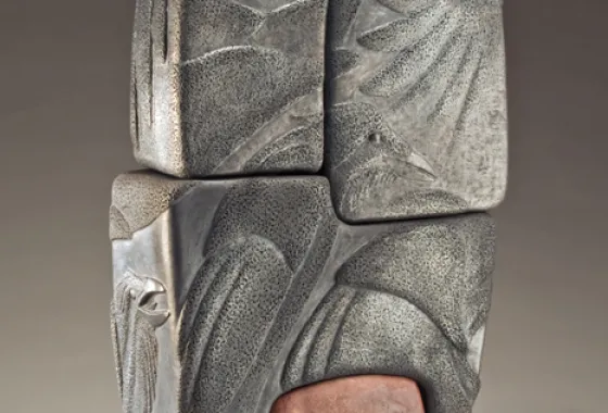 If Men Had Wings, saggar and raku fired clay