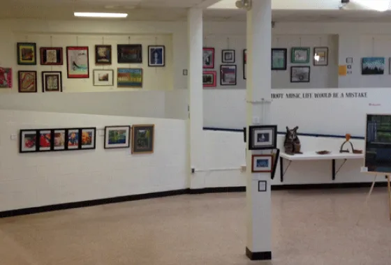 IMAGE Art Show gallery at the Old School Arts Center in Sandstone, MN. photo credit Kelli Maag