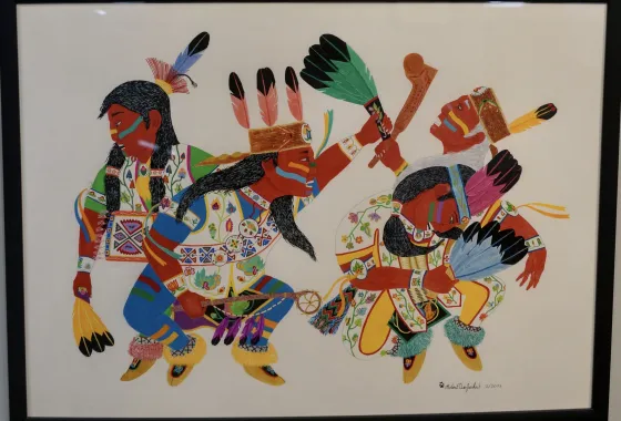 Ojibweg Mitigwaki Niimid (Ojibweg Woodland Dancers)