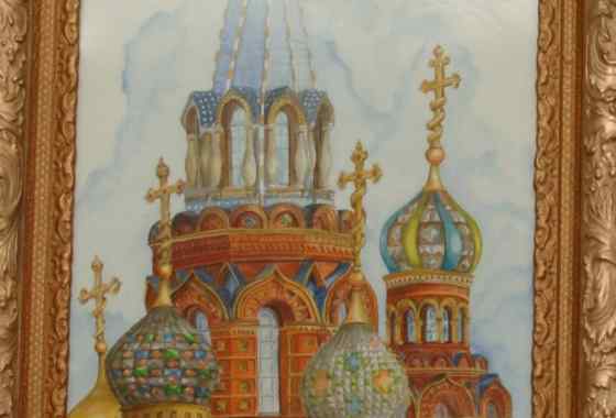 Second Place Transparent Painting - “Redeemer Church St Petersburg Russia”, by James Koppen of Pine City