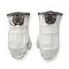 Mittens with Hair Medallions by Maggie Jaszczak