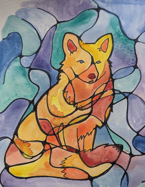 watercolor-fox